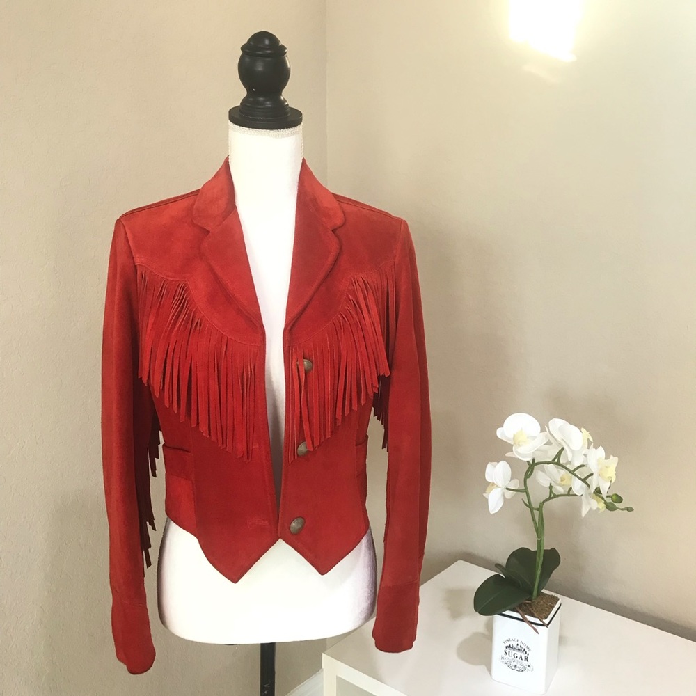 Pioneer Wear- Genuine Suede Leather Fringe Jacket